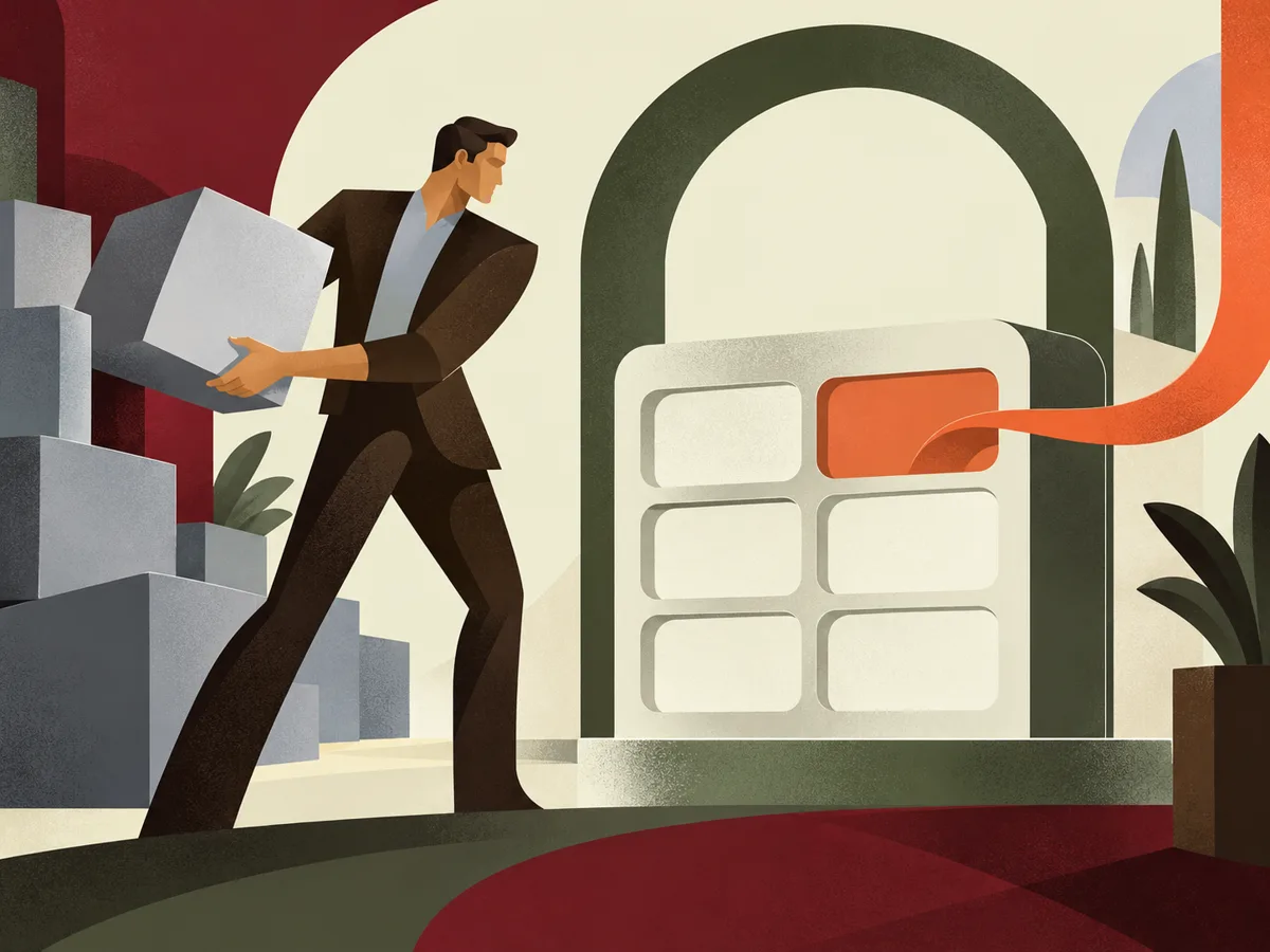 A designer removes excess software modules beside a compact system of appointment slots.